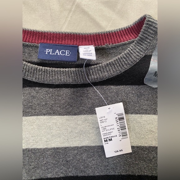 NWT Children’s Place Striped Sweater - Picture 3 of 3